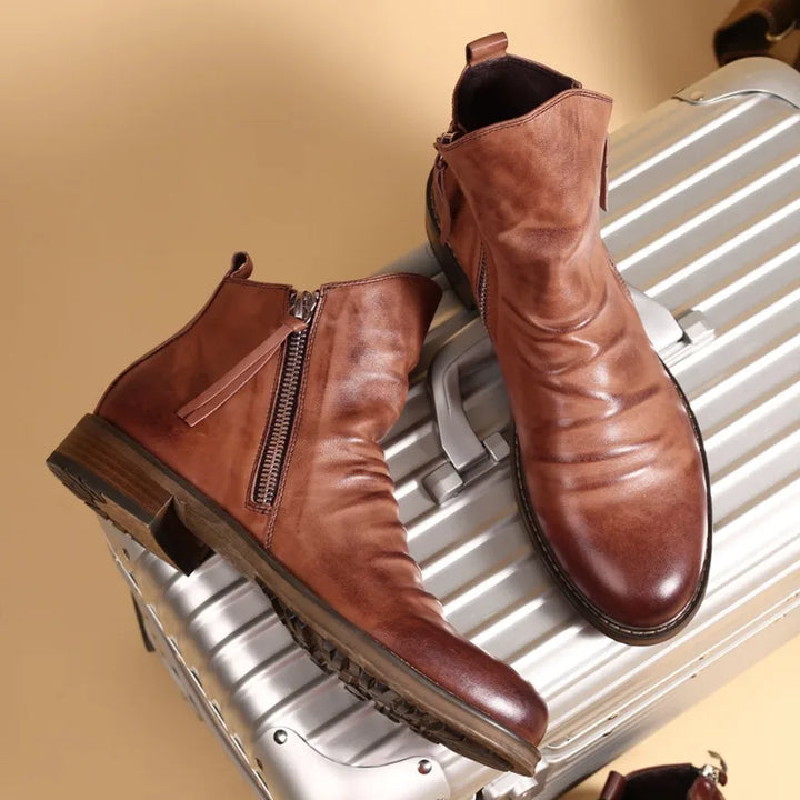 Stilvolle Chelsea-Boots für Herren aus echtem Leder - eine elegante und modische Wahl