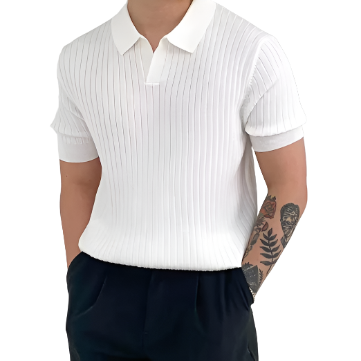 Elegantes Herren-Poloshirt aus Baumwolle mit modischem Florence-Design