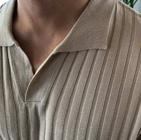 Elegantes Herren-Poloshirt aus Baumwolle mit modischem Florence-Design