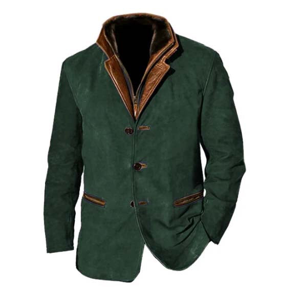 Stilvolle und lässige Herren Vintage Dennis Button-up Jacke