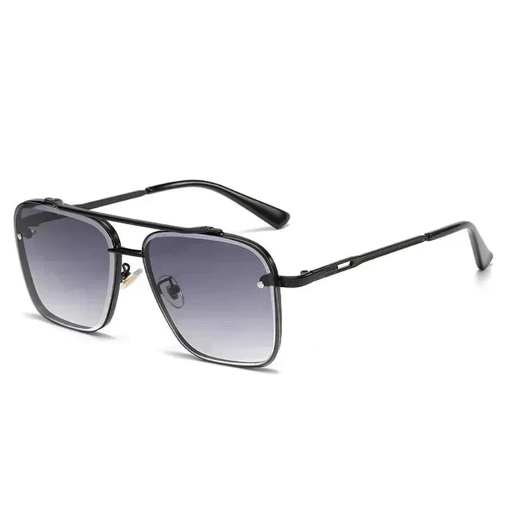 Elegante Aviator-Sonnenbrille für Männer in modernem, quadratischem Design