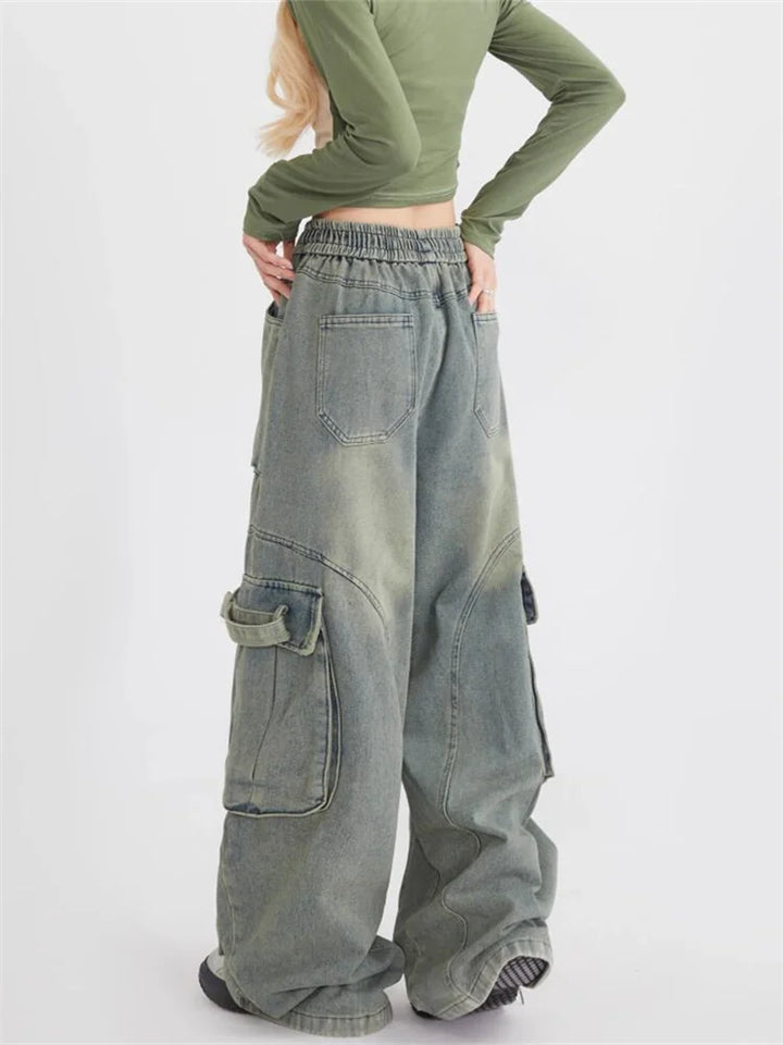 Modische und lässige Retro-Jeans für Frauen