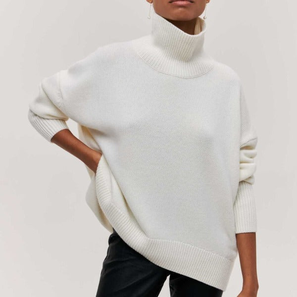 Stylischer Damen-Rollkragenpullover - elegante warme Kleidung für Wintertage