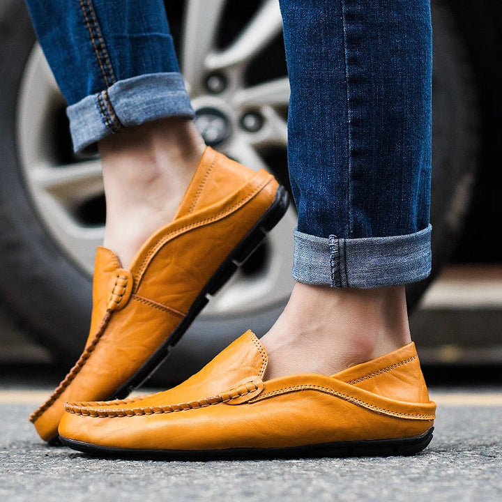 Modische Herren-Slipper aus elegantem italienischem Leder