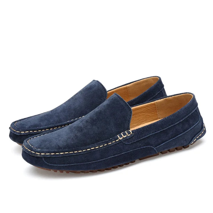 Modische Herren-Slipper aus natürlichem Wildleder für einen einzigartigen Look