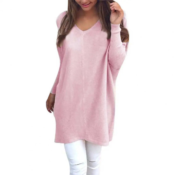Modischer mittellanger Damenpullover für einen eleganten und stilvollen Look