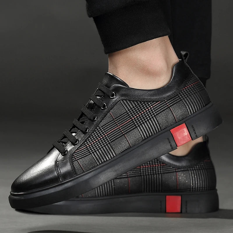 Modische Herren-Sportschuhe aus Leder - eine Kombination aus Eleganz und Komfort für den modernen Mann
