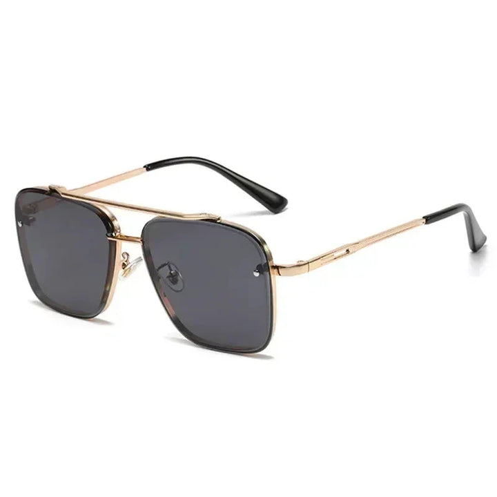 Elegante Aviator-Sonnenbrille für Männer in modernem, quadratischem Design
