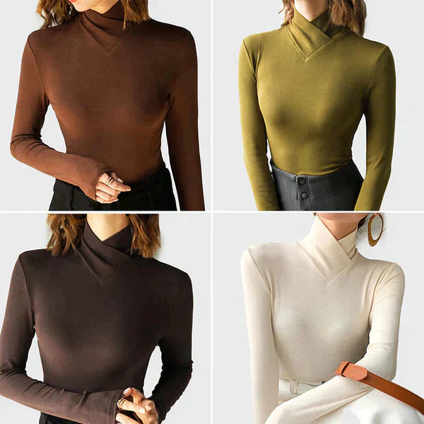 Modischer Damen-Rollkragenpullover für den Winter - Eleganz und Komfort