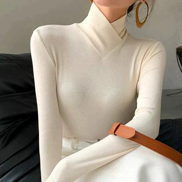 Modischer Damen-Rollkragenpullover für den Winter - Eleganz und Komfort