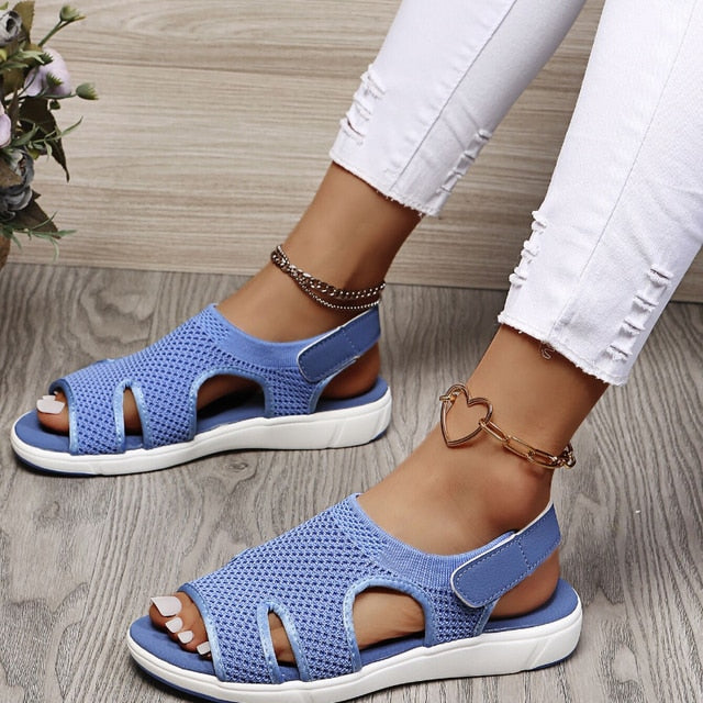 Ergonomische Damensandalen aus atmungsaktivem Material für maximalen Komfort