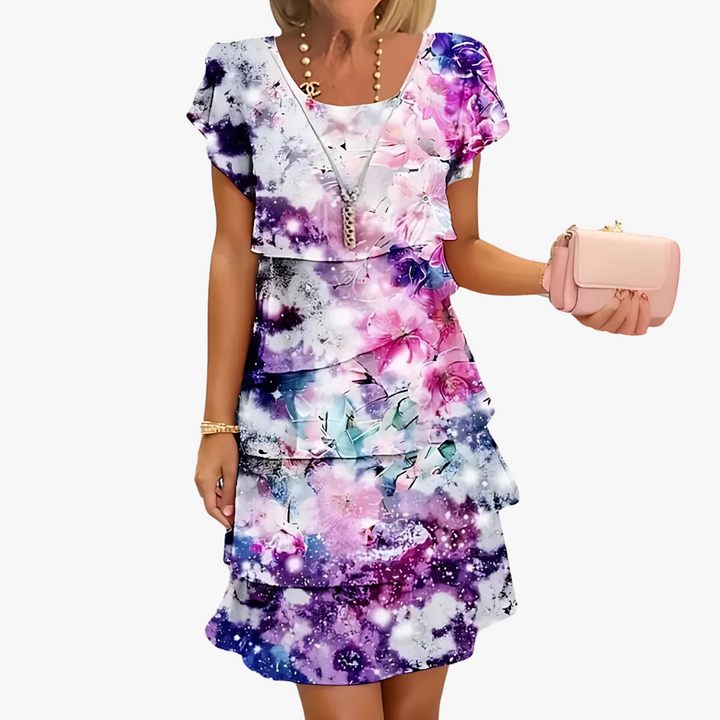 Stilvolles und feminines Damen Maxikleid mit Blumenmuster für besondere Anlässe