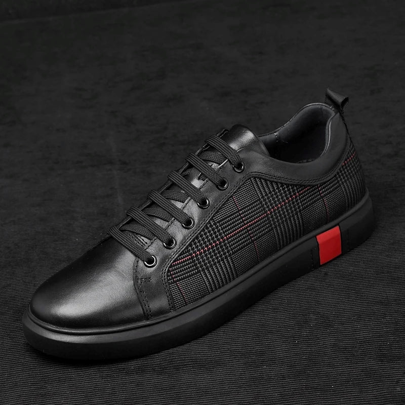 Stilvolle und luxuriöse Herren-Sportschuhe aus Leder - eine Kombination aus Komfort und Eleganz für jeden Mann