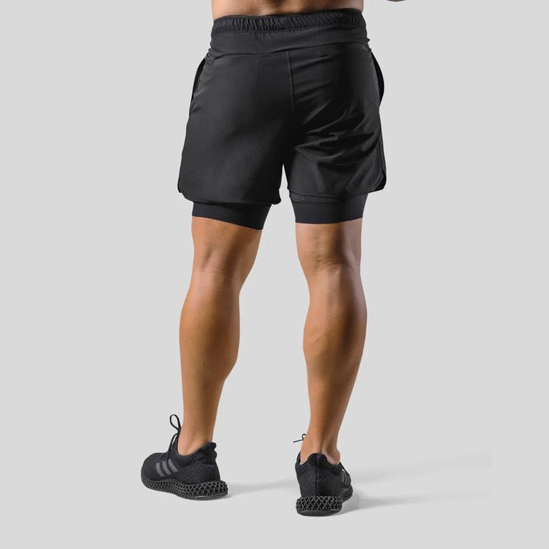 Vielseitige 2-in-1-Sport- und Trainingsshorts für Männer - optimale Leistung und Komfort bei jedem Schritt