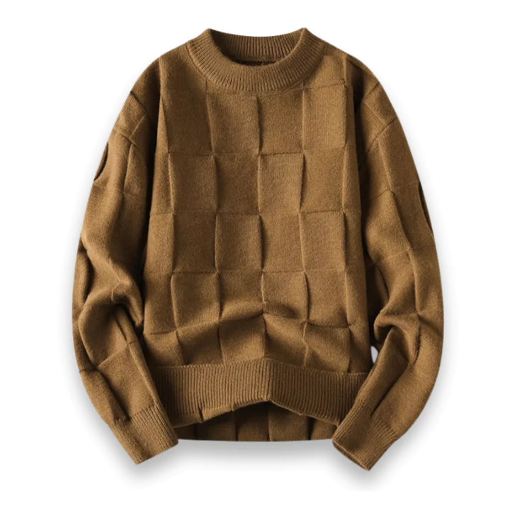 Stylowy męski sweter z dzianiny z wysokiej jakości bawełny - klasyczny i ponadczasowy design