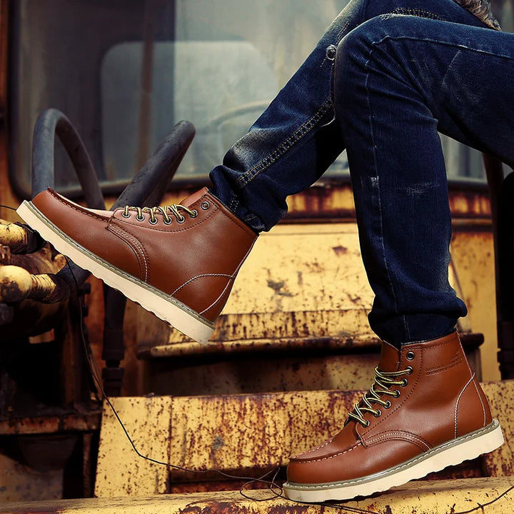 Stylische Herren-Winterstiefel im Retro-Look - extra warm, robust und modisch für kalte Tage