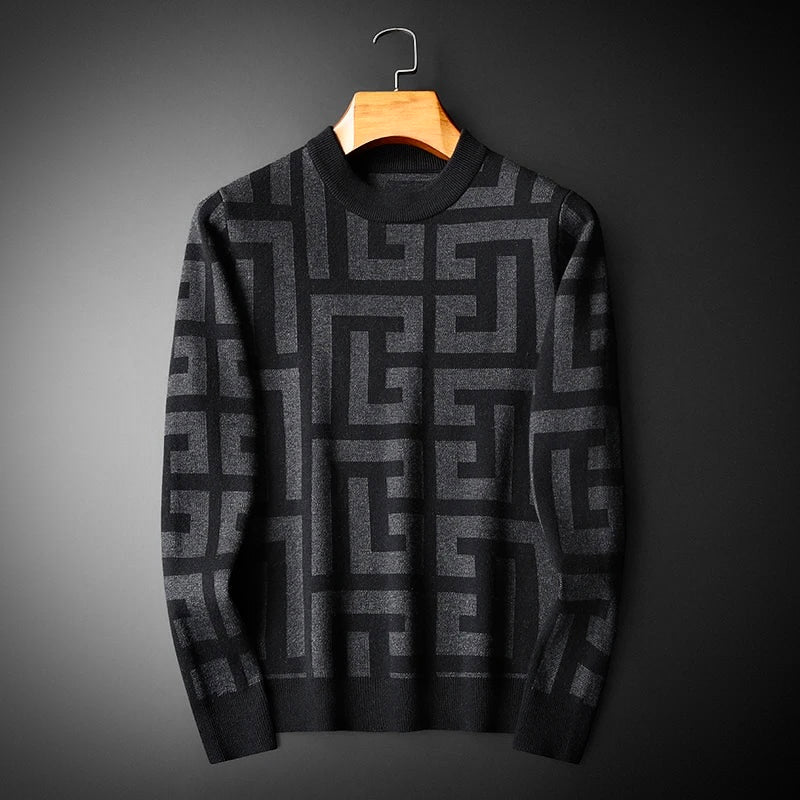 Stilvoller Herrenstrickpullover im eleganten klassischen Stil