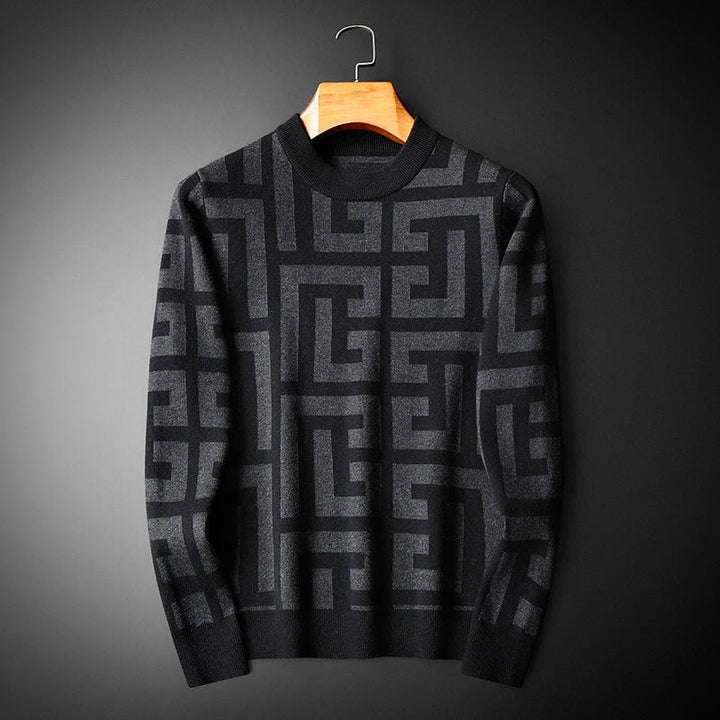 Stilvoller Herrenstrickpullover im eleganten klassischen Stil
