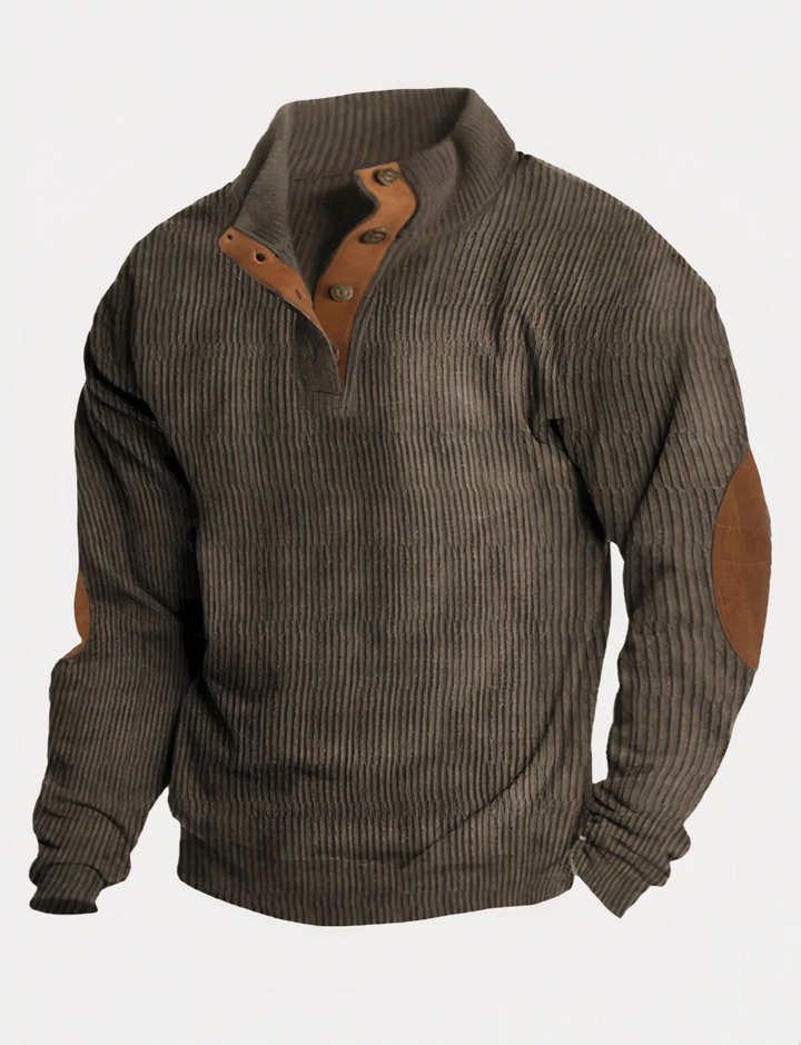 Modischer Herren-Rippenstrickpullover - Alltagsklassiker
