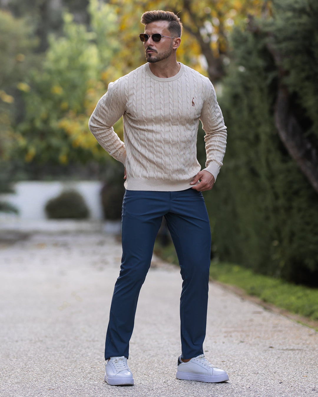 Modischer Herrenpullover aus weichem Baumwollstrick - zeitloser Komfort und Eleganz