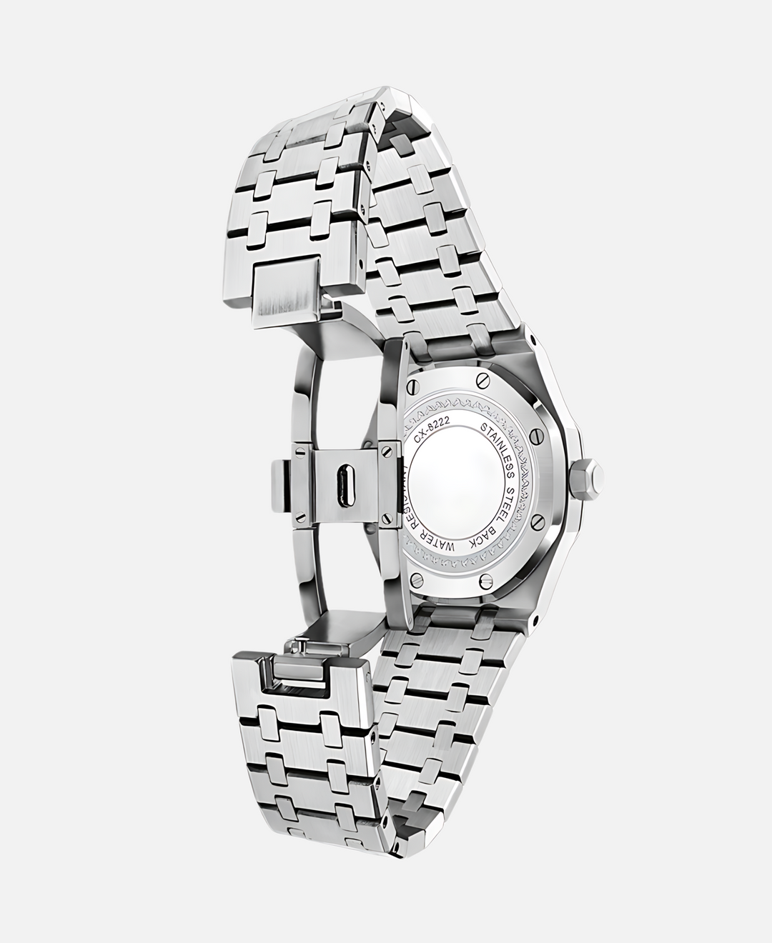 Elegancki męski zegarek 41 mm z trwałą kopertą ze stali nierdzewnej