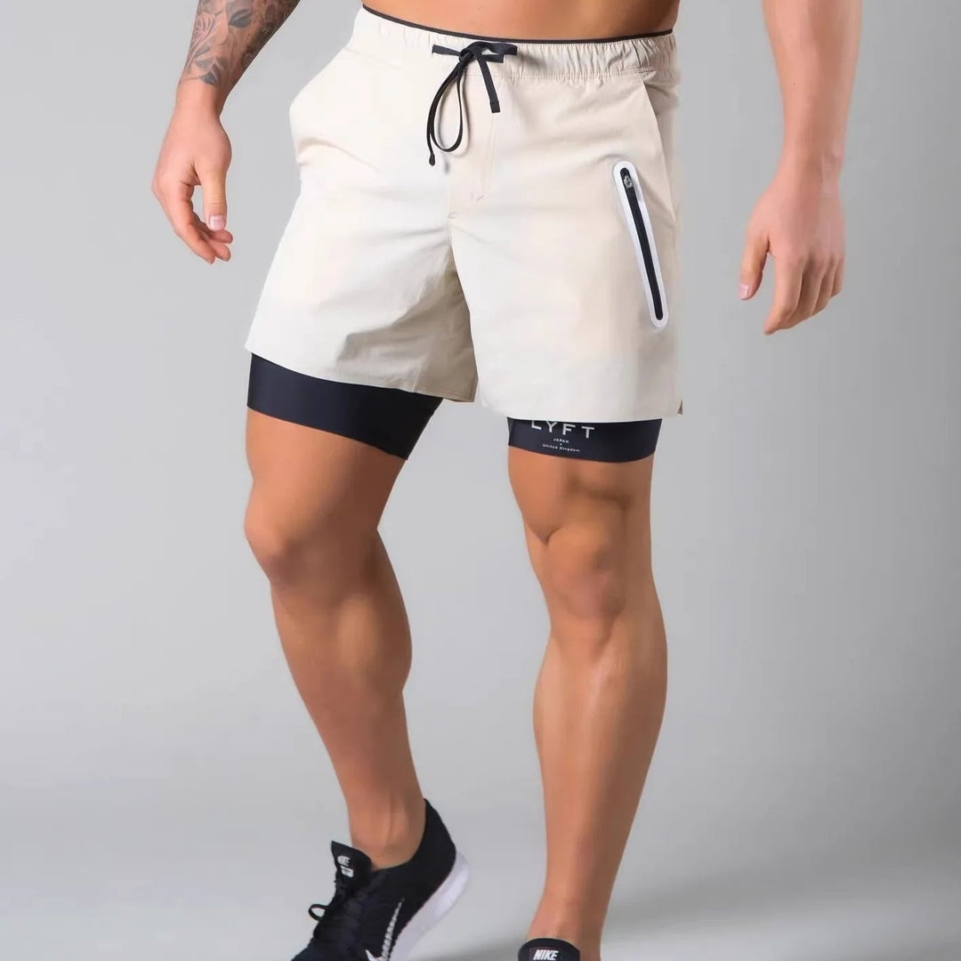 Vielseitige 2-in-1-Sport- und Trainingsshorts für Männer - optimale Leistung und Komfort bei jedem Schritt