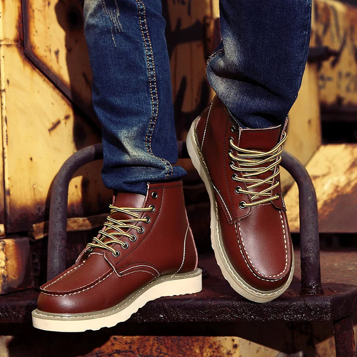 Stylische Herren-Winterstiefel im Retro-Look - extra warm, robust und modisch für kalte Tage