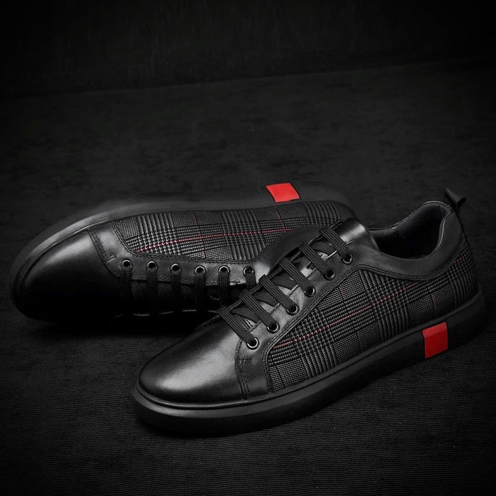Stilvolle und luxuriöse Herren-Sportschuhe aus Leder - eine Kombination aus Komfort und Eleganz für jeden Mann