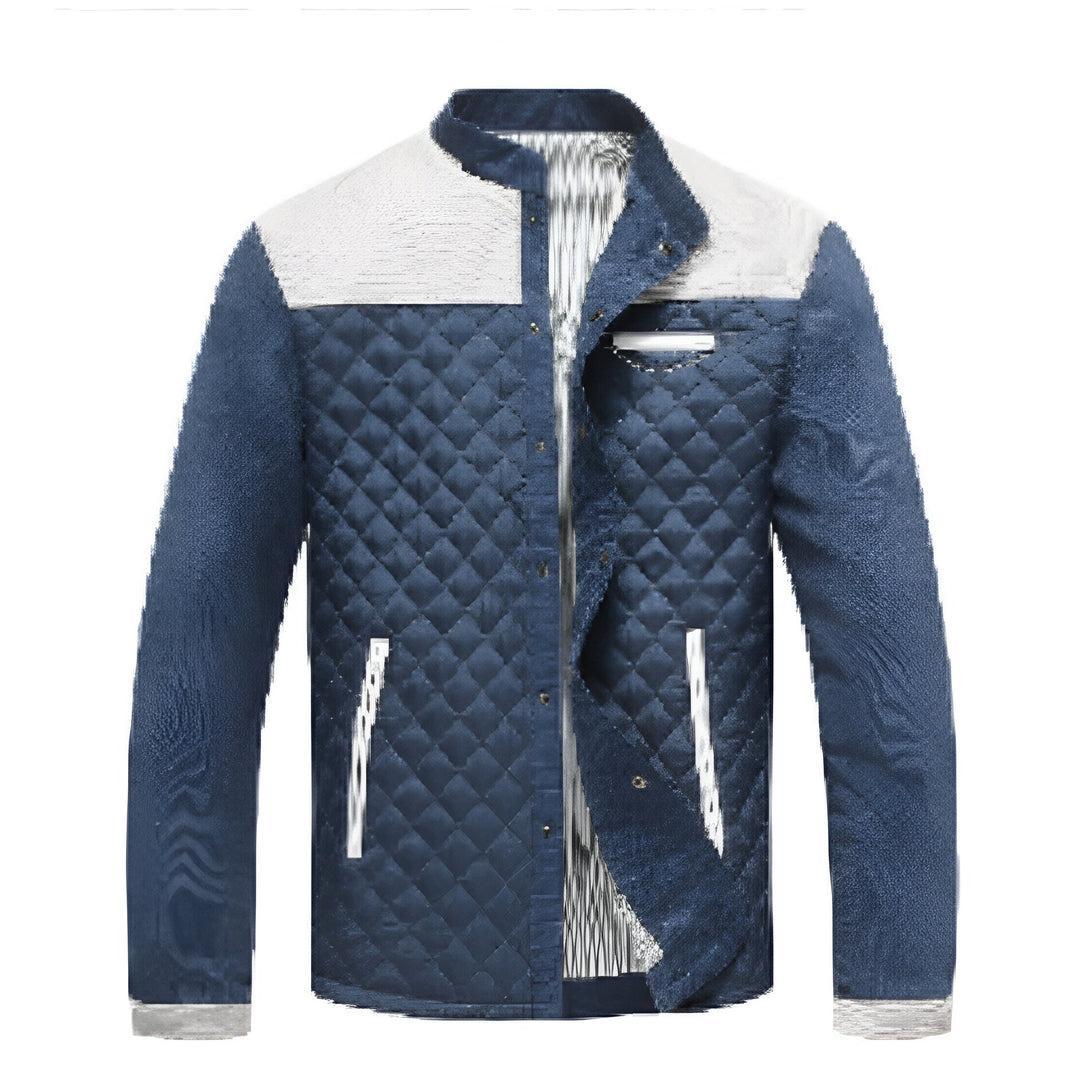 Herren-Winterjacke mit warmer Isolierung und elegantem Steppdesign
