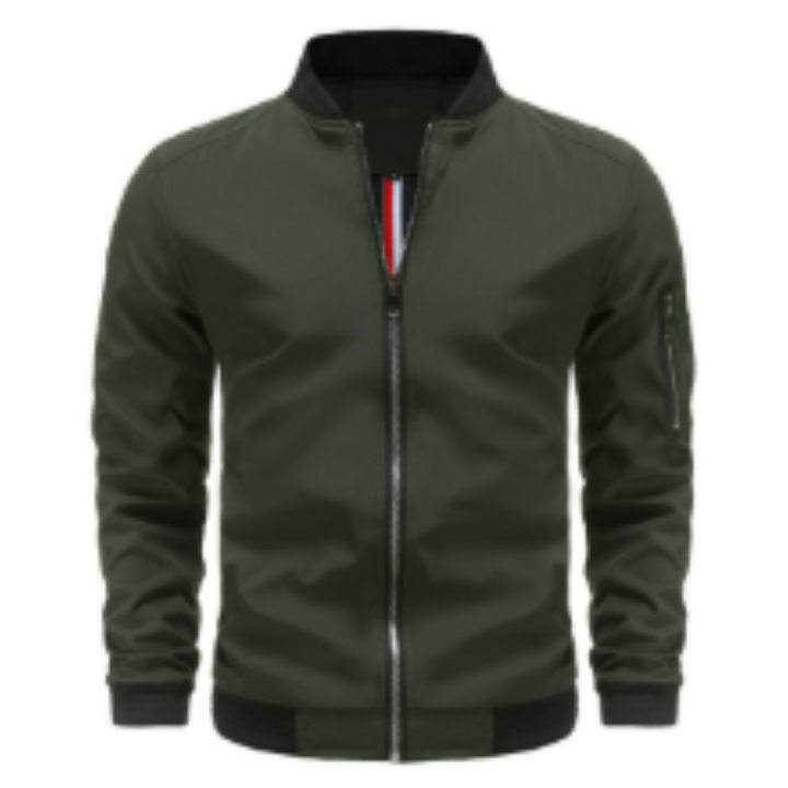 Elegante Herren-Bomberjacke mit Reißverschluss - ein zeitloser und klassischer Stil