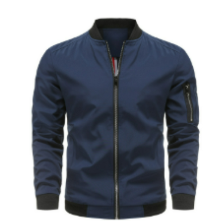 Elegante Herren-Bomberjacke mit Reißverschluss - ein zeitloser und klassischer Stil