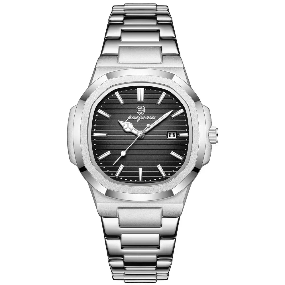 Elegante Herren Edelstahl-Armbanduhr – Perfekt für jeden Anlass