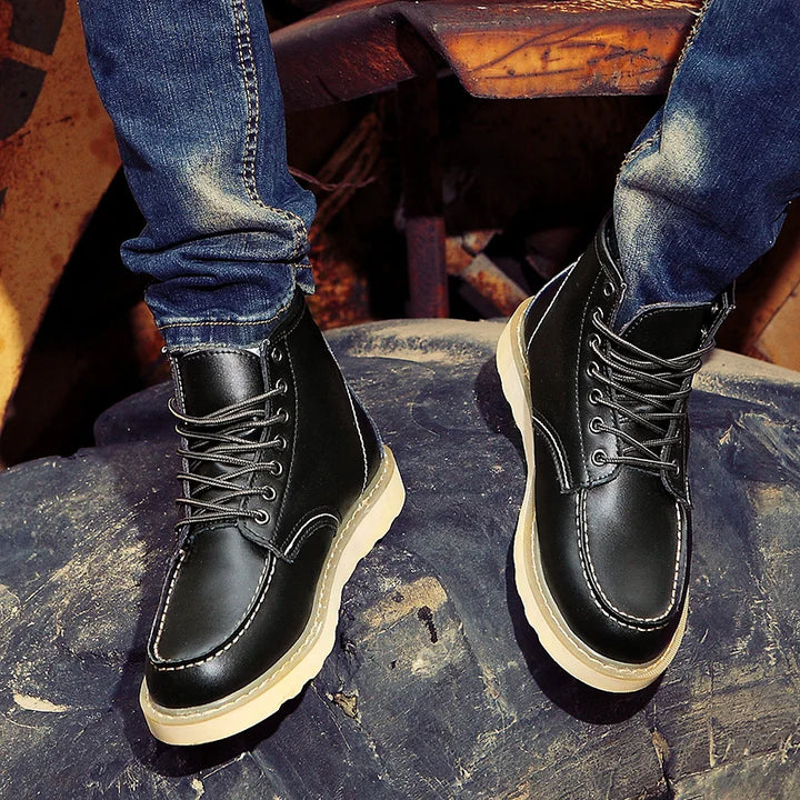 Stylische Herren-Winterstiefel im Retro-Look - extra warm, robust und modisch für kalte Tage