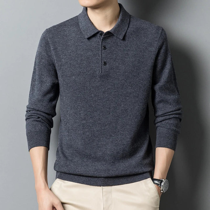 Stilvoller und luxuriöser Herren-Polopullover - eine Kombination aus Eleganz und Komfort