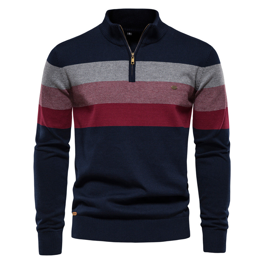 Eleganter und bequemer gestreifter Herren-Pullover - das perfekte Accessoire für stilvolle Männer