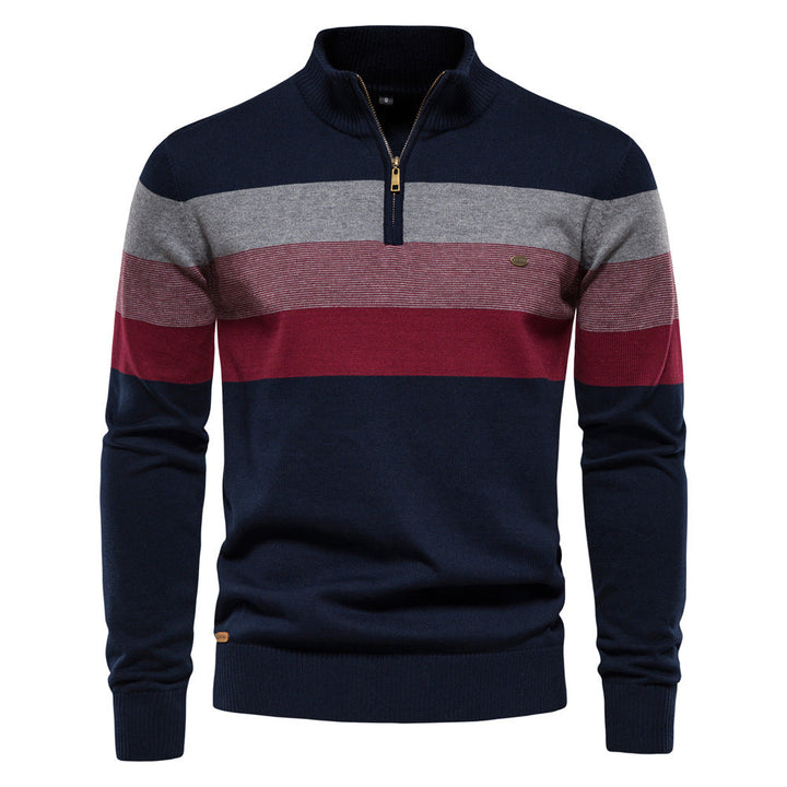 Eleganter und bequemer gestreifter Herren-Pullover - das perfekte Accessoire für stilvolle Männer