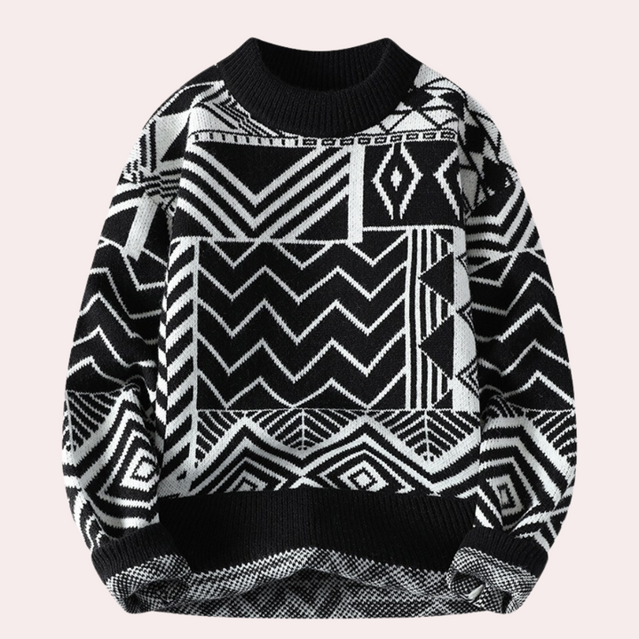 Exklusiver Herrenstrickpullover aus luxuriösem, hochwertigem Stoff