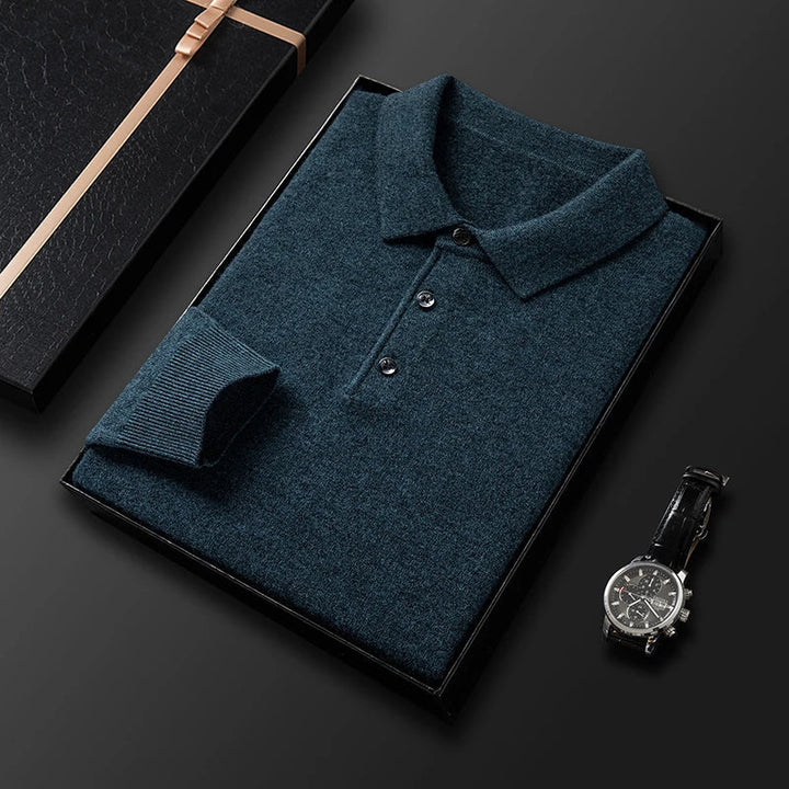 Stilvoller und luxuriöser Herren-Polopullover - eine Kombination aus Eleganz und Komfort