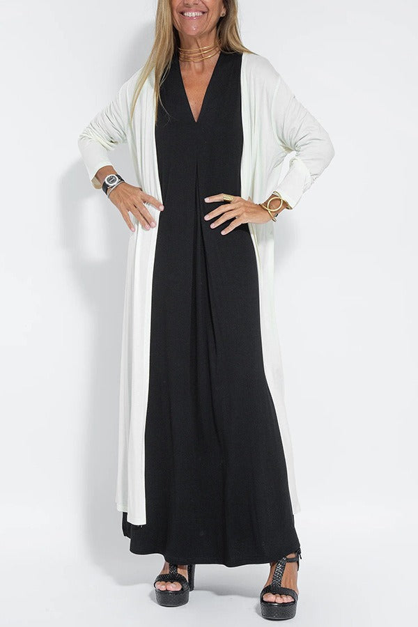 Stilvolles Angelica™ langes Kleid mit Weste - klassische Eleganz für jeden Anlass