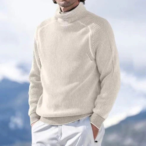 Eleganter Herrenpullover mit luxuriösem Kaschmir-Rollkragen für außergewöhnlichen Stil