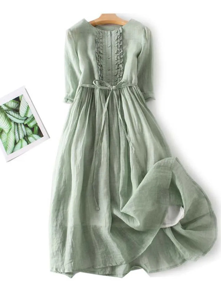 Amara™ Leinenkleid - klassische Eleganz für jeden Anlass