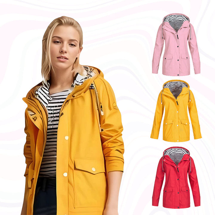 Elegante wasser- und winddichte Jacke für Damen - bietet umfassenden Schutz und Komfort bei jedem Wetter
