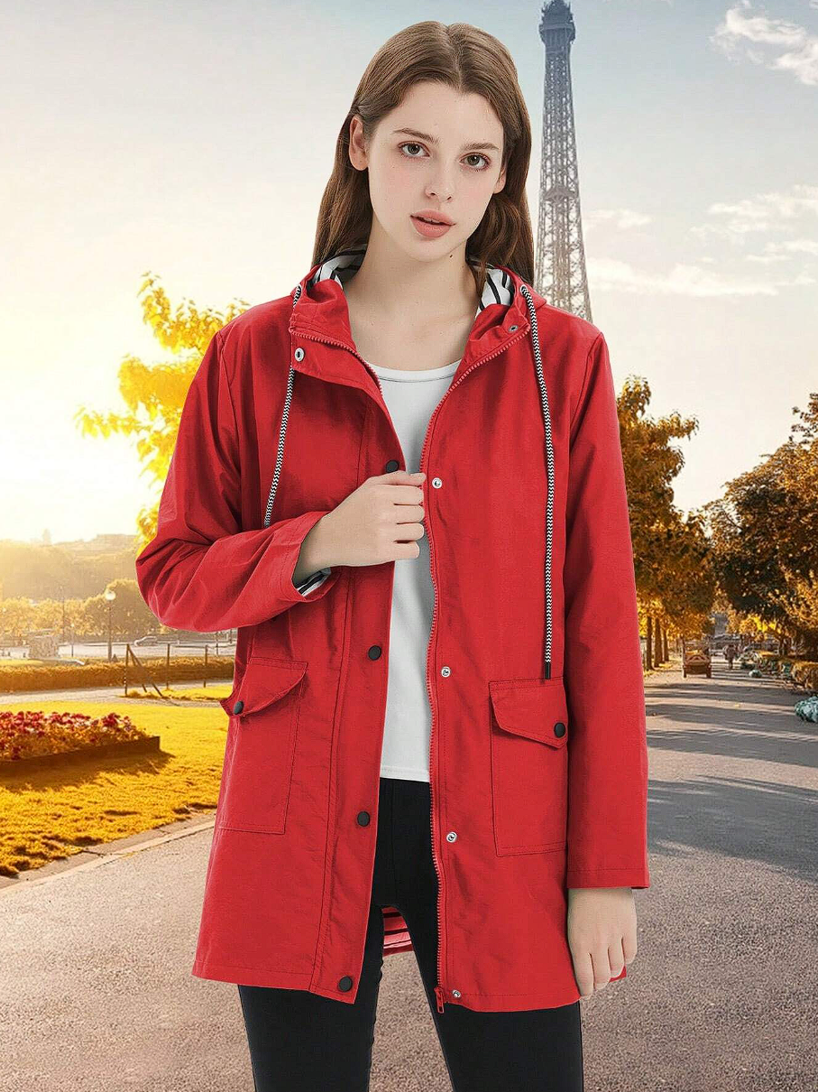 Elegante wasser- und winddichte Jacke für Damen - bietet umfassenden Schutz und Komfort bei jedem Wetter