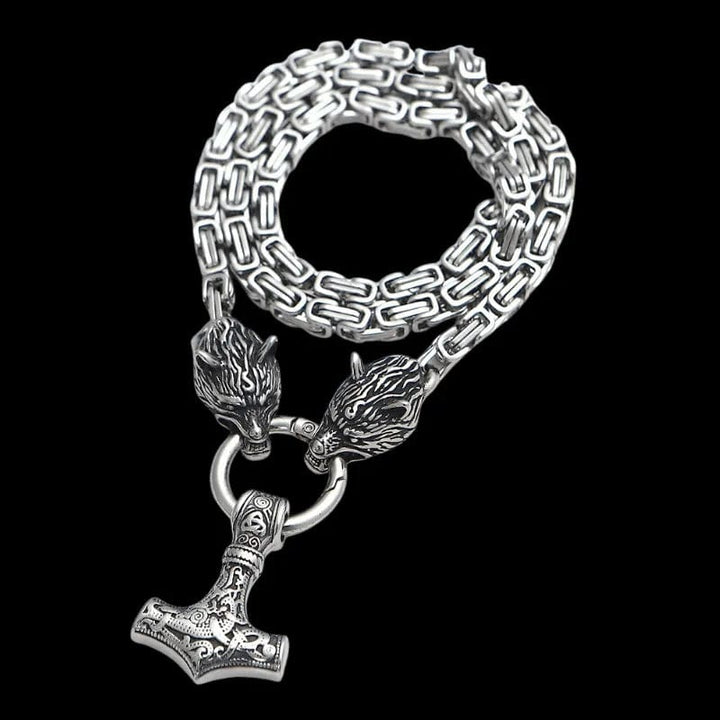 Wytrzymały i stylowy naszyjnik męski Viking Protection – symbol siły i ochrony