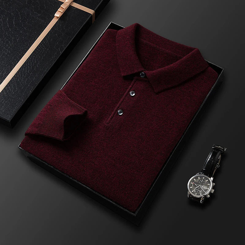 Stilvoller und luxuriöser Herren-Polopullover - eine Kombination aus Eleganz und Komfort