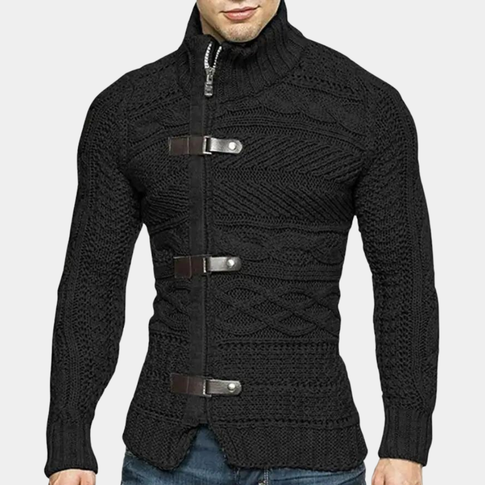 Eleganter Herren-Rollkragenpullover aus hochwertiger Merinowolle