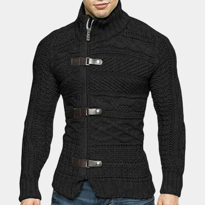 Eleganter Herren-Rollkragenpullover aus hochwertiger Merinowolle
