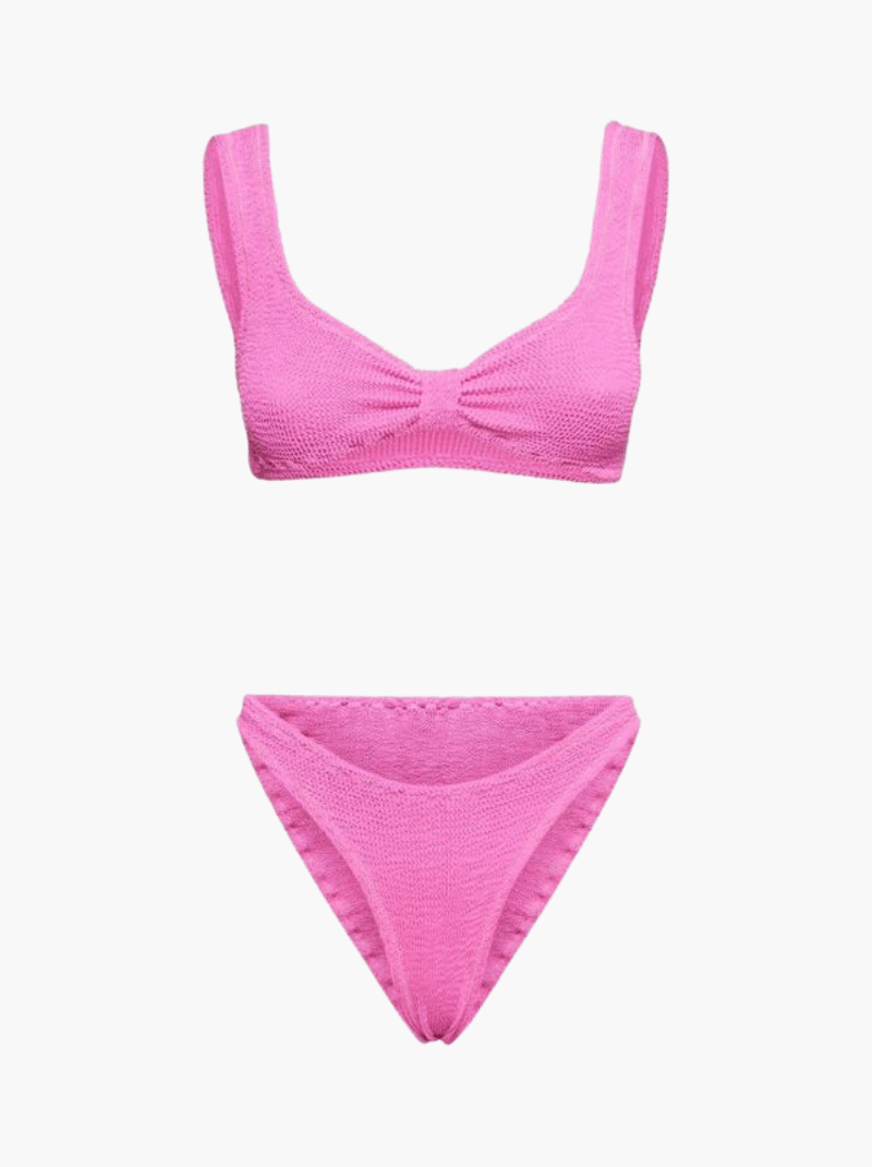 Bronnie | Verfrissende Ribbed Bikini Set met Stylish Twist-Top voor een Stralende Zomer Styling