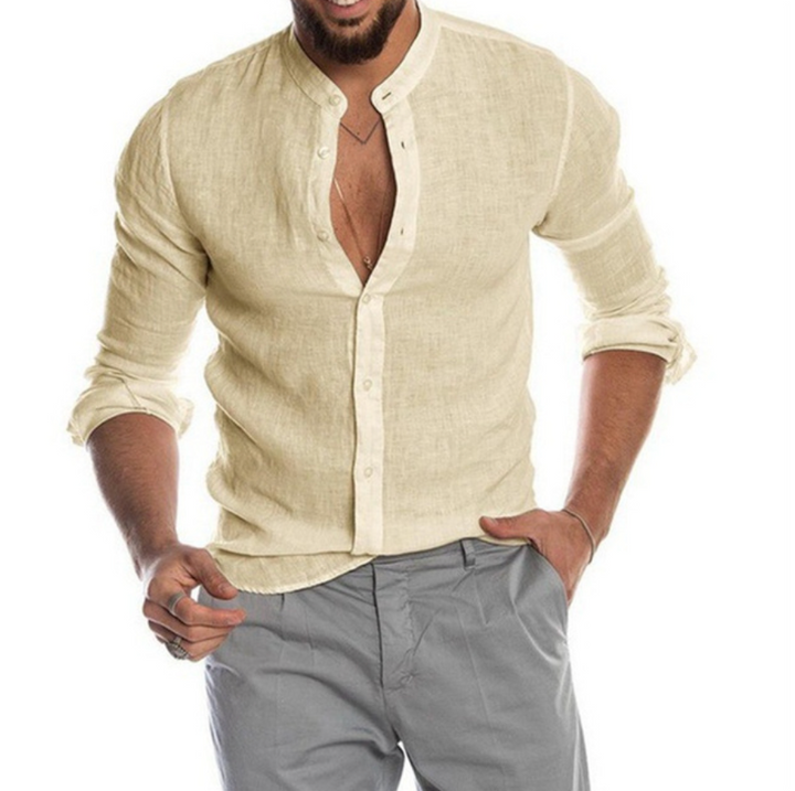Stilvolles und bequemes Herren-Leinenhemd für einen eleganten Look