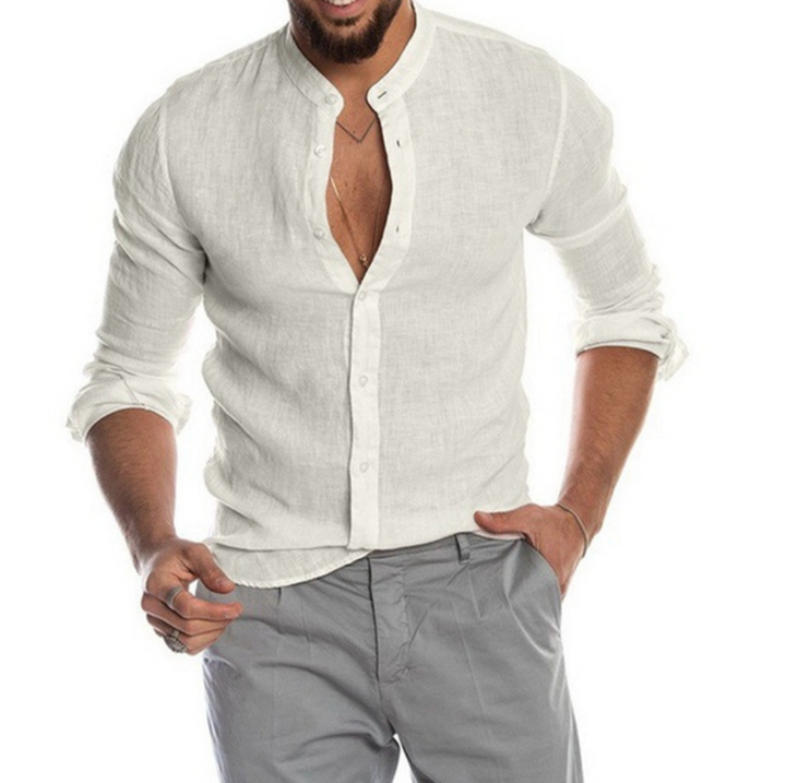 Stilvolles und bequemes Herren-Leinenhemd für einen eleganten Look